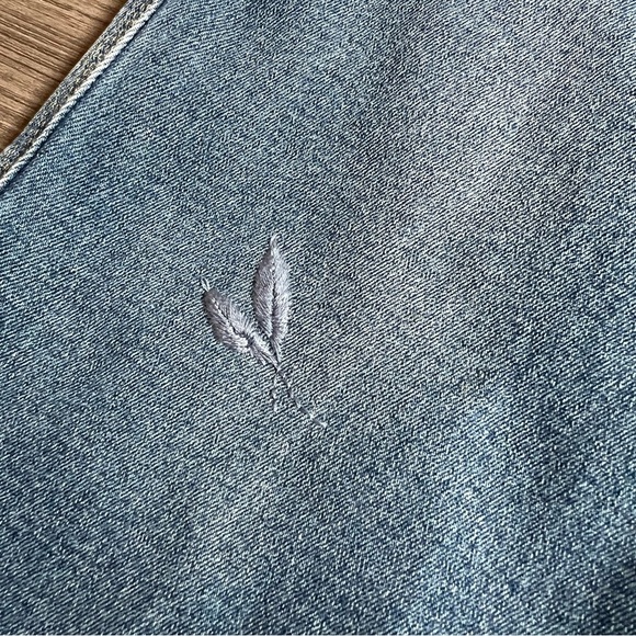 Vtg 90s Roper Denim Western Jeans Medium Wash Straight Leg Upcycled Size 10 - Picture 4 of 8